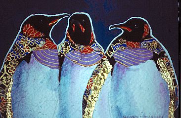 We Three Kings - penguins by Candy McManiman